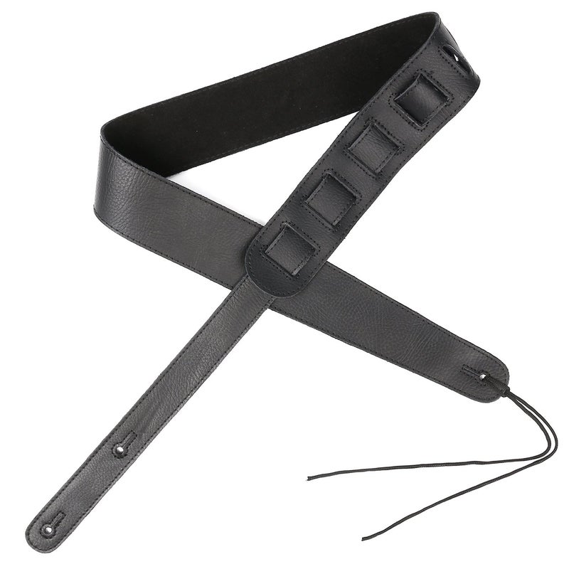 Anwenk Leather Guitar Strap with Extension Genuine Leather Electric Guitar Strap Acoustic Strap Bass Strap with Extension, Cow Leather, Top Grade Material,Best Gift for Guitar Fans - Image 2